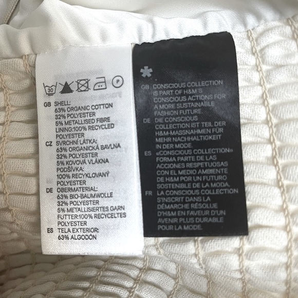 H&M SHIMMERY GOLD CORSET TOP - Picture 4 of 4